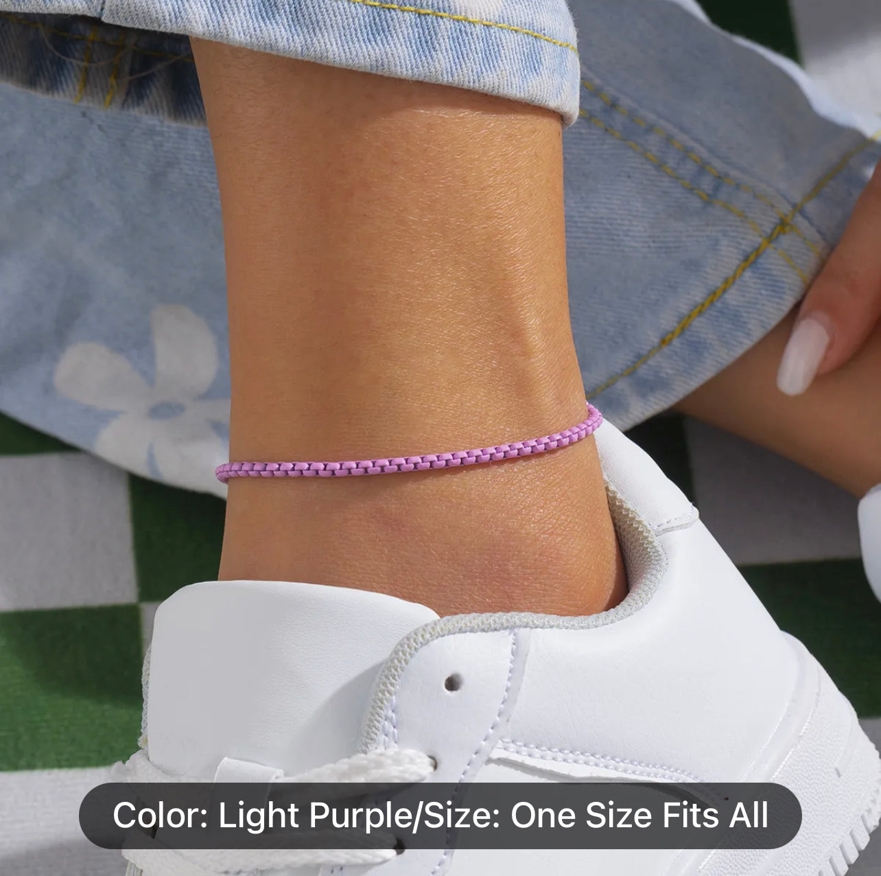 Adiustable Colorful Chain Anklet