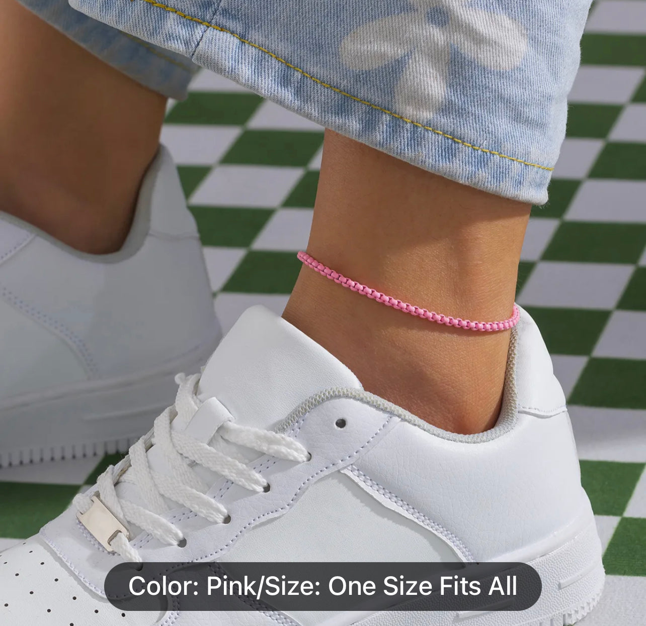 Adiustable Colorful Chain Anklet