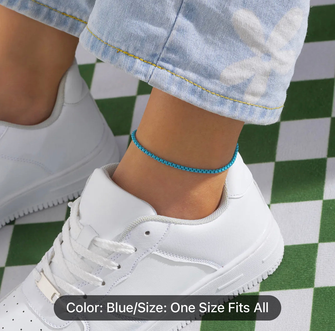 Adiustable Colorful Chain Anklet