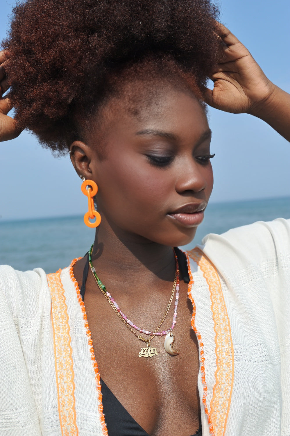 Beaded Pearl Shell Necklaces