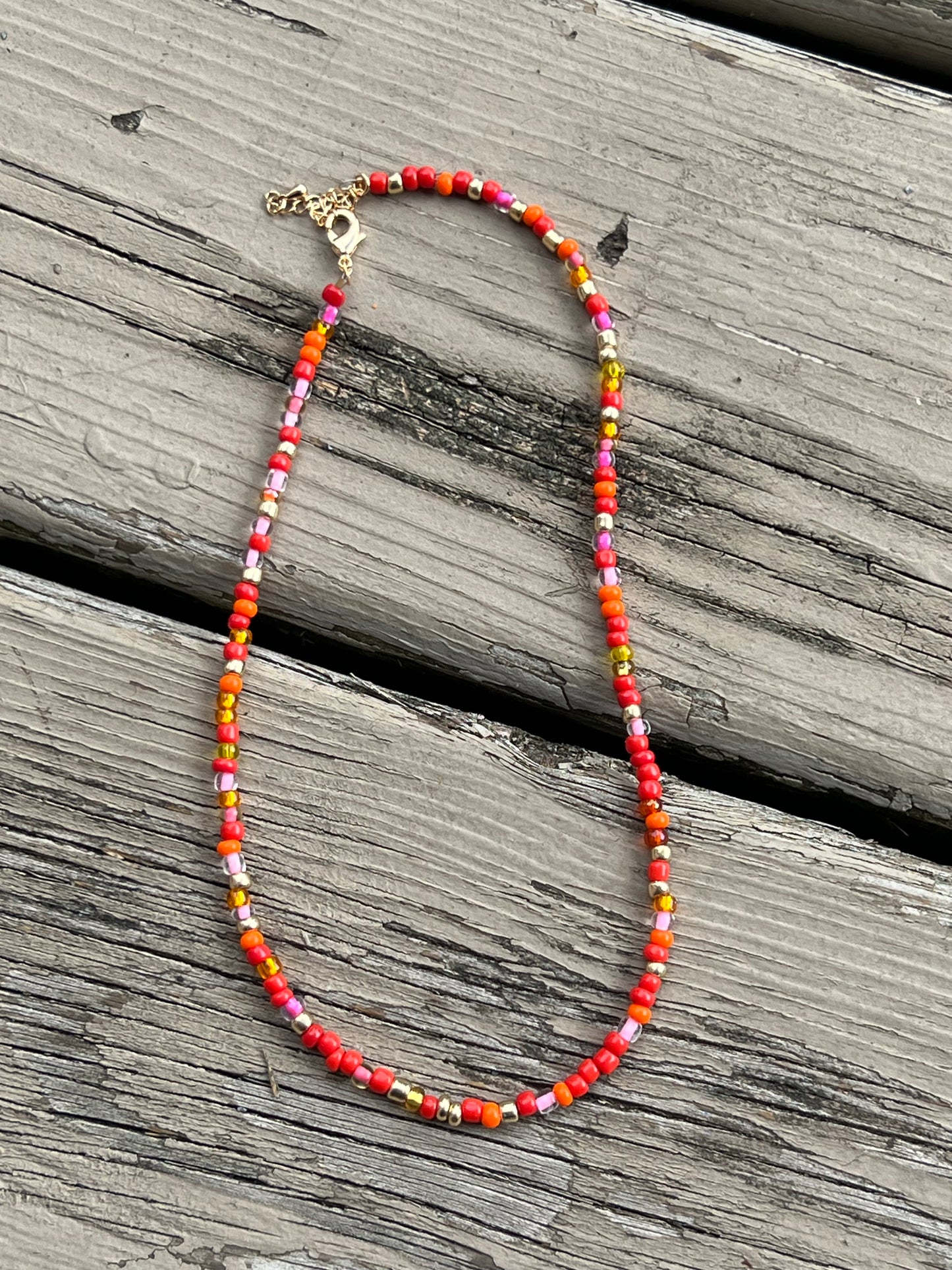 Wave Rider Beaded Necklace