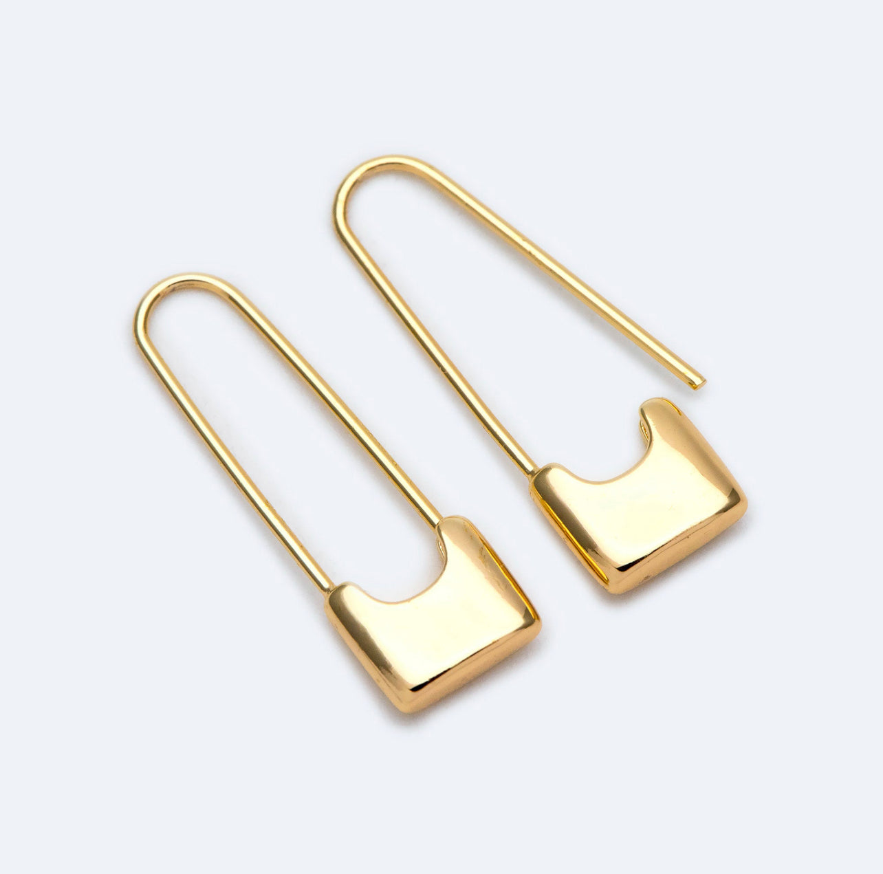 Gold Padlock Hoop/Lock Earrings