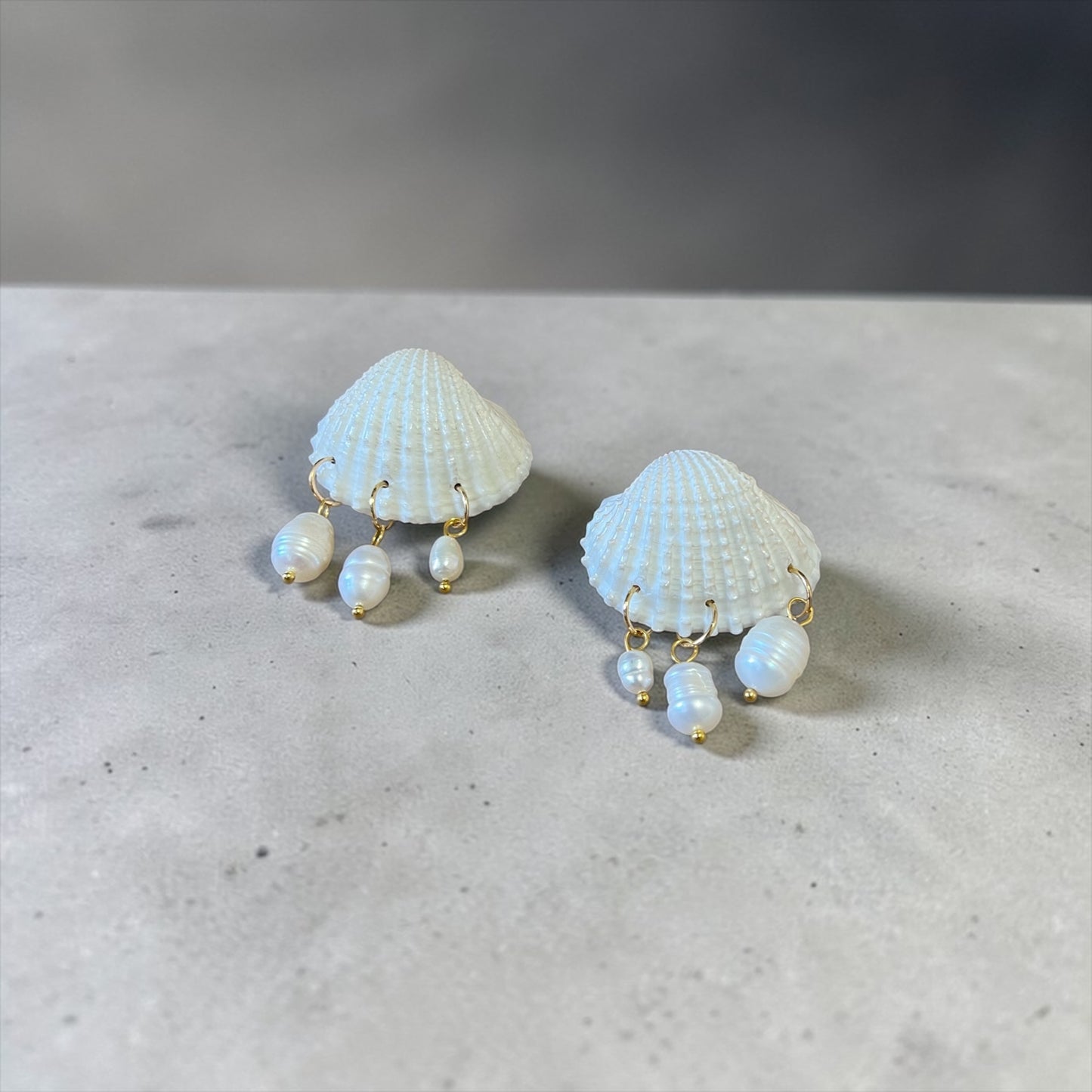 Petite Shell Pearl Earrings