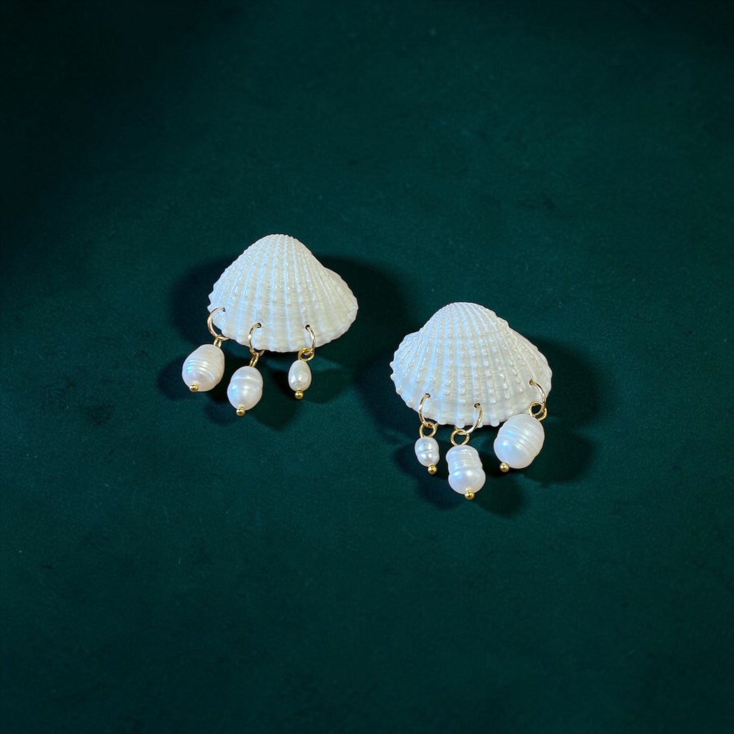 Petite Shell Pearl Earrings