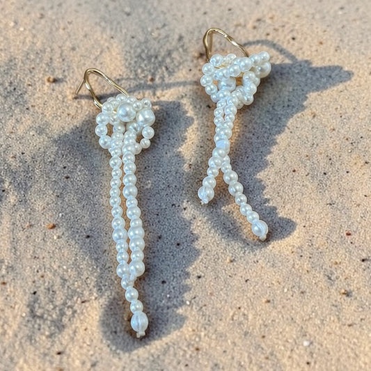 Pearl Knot Earrings