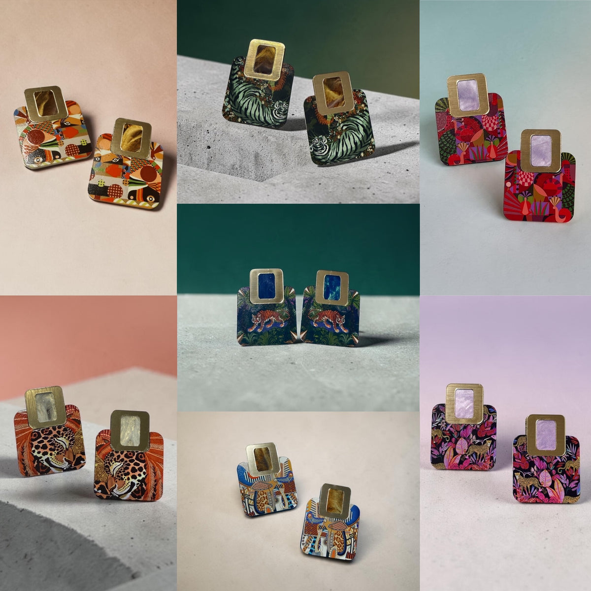 NOVA Scarf Studs | Wearable Art Earrings