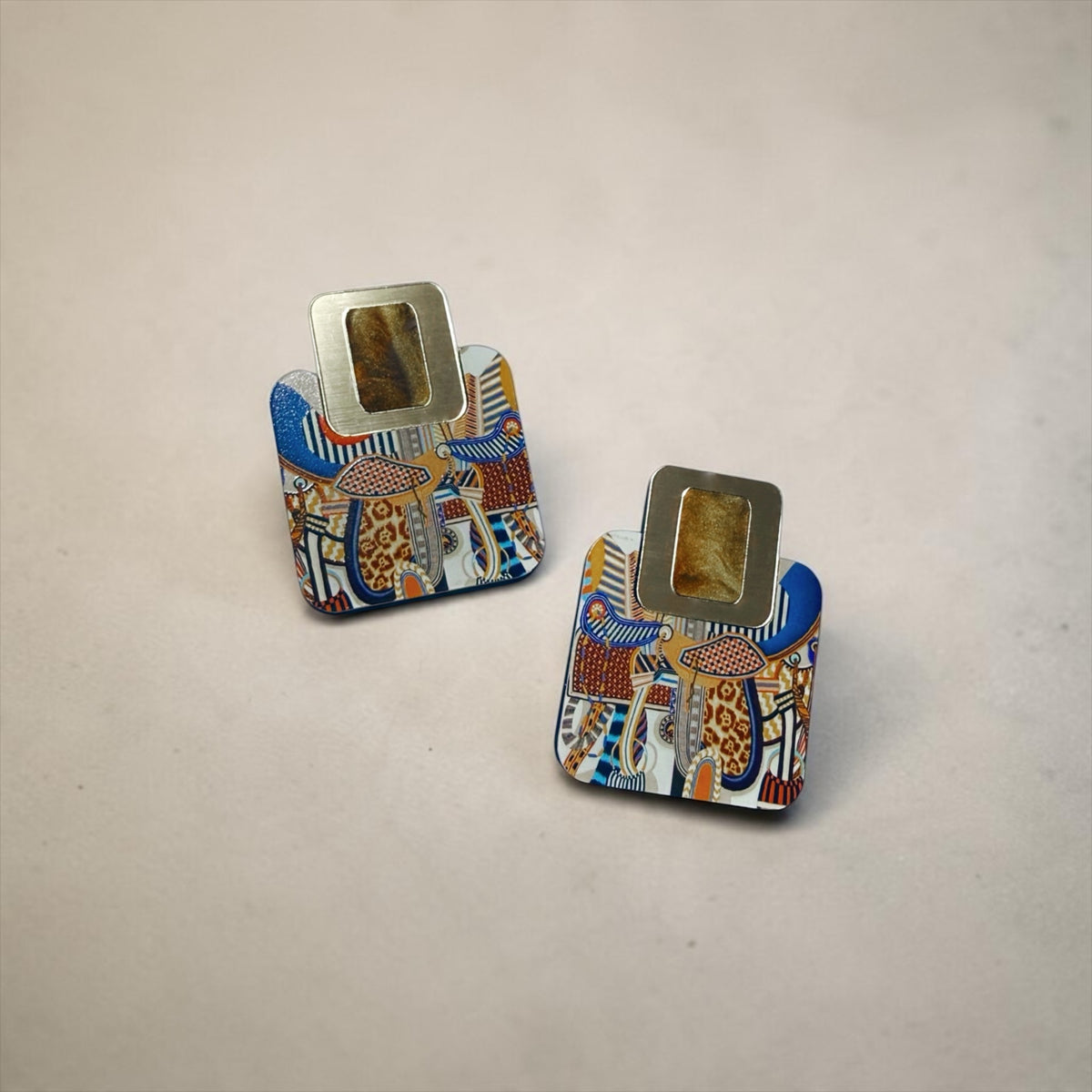 NOVA Scarf Studs | Wearable Art Earrings