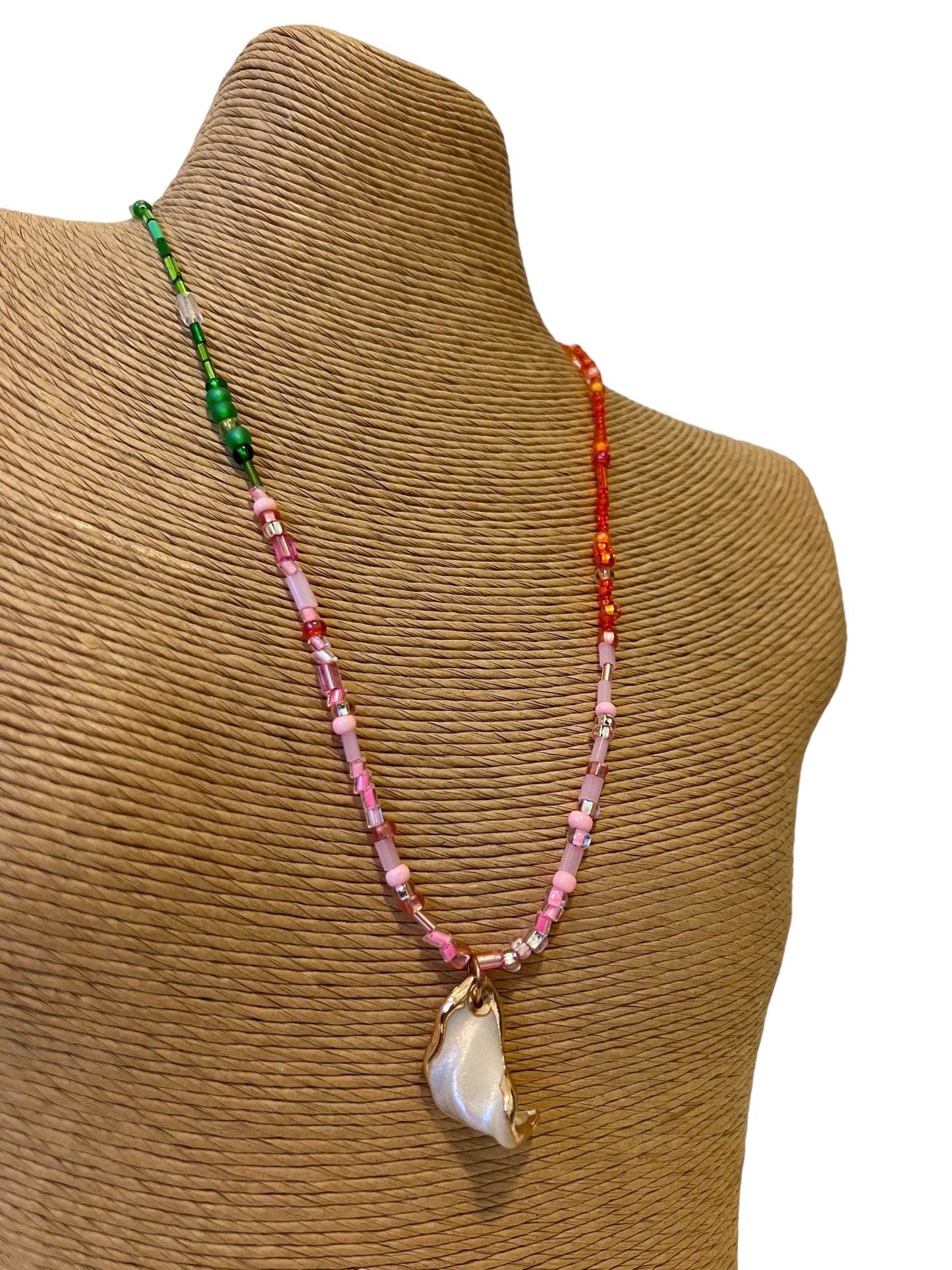 Beaded Pearl Shell Necklaces