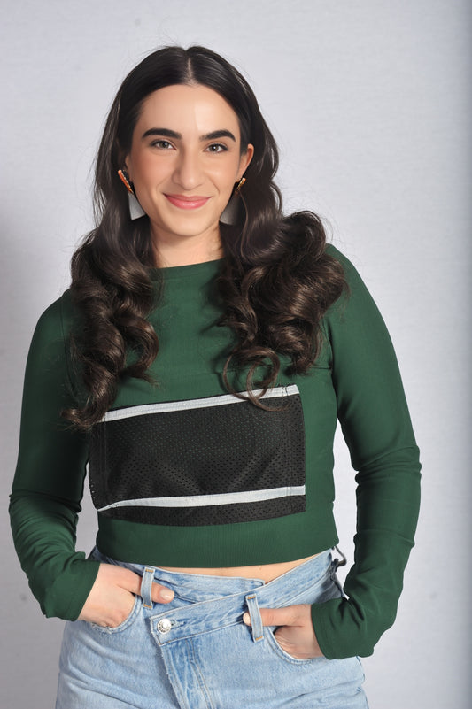 Green Athletic Top